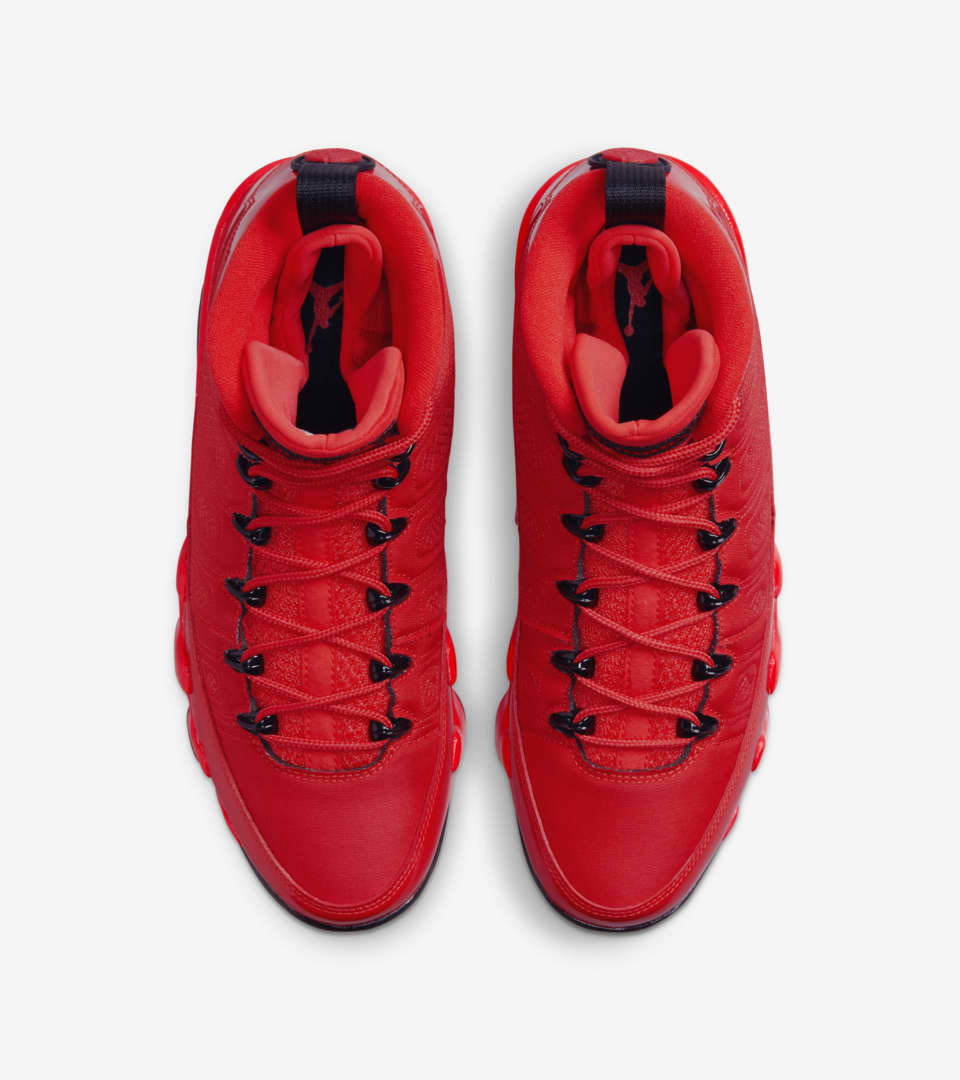 Jordan 9 cheap rojo con blanco